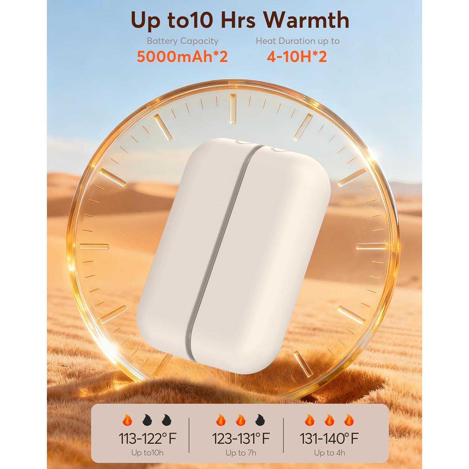 Calentadores de Manos Eléctricos ARINTA A401 - 2 Piezas 10000mAh