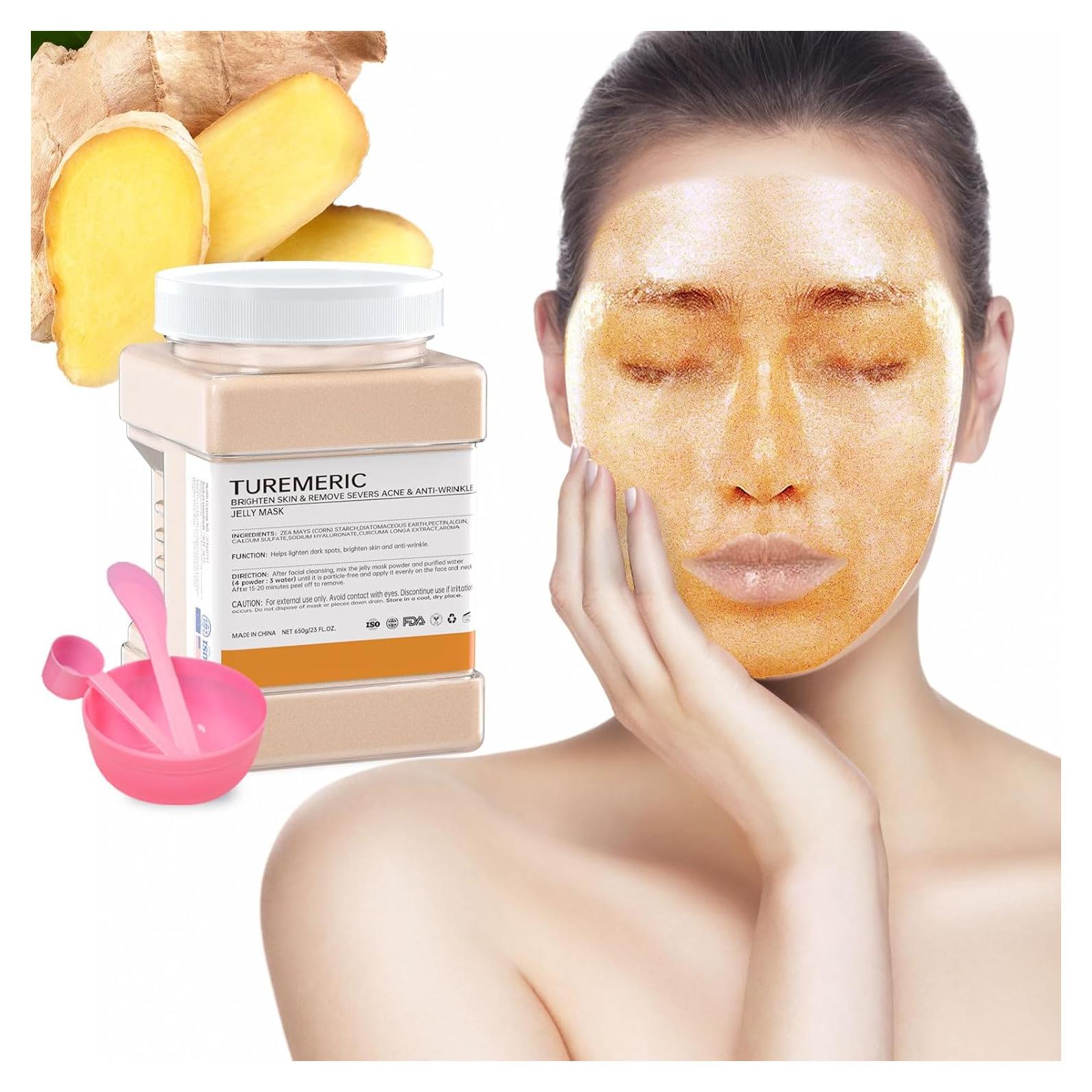 Mascarilla Facial de Gel Truvenum Cúrcuma Hidratante 20 cm