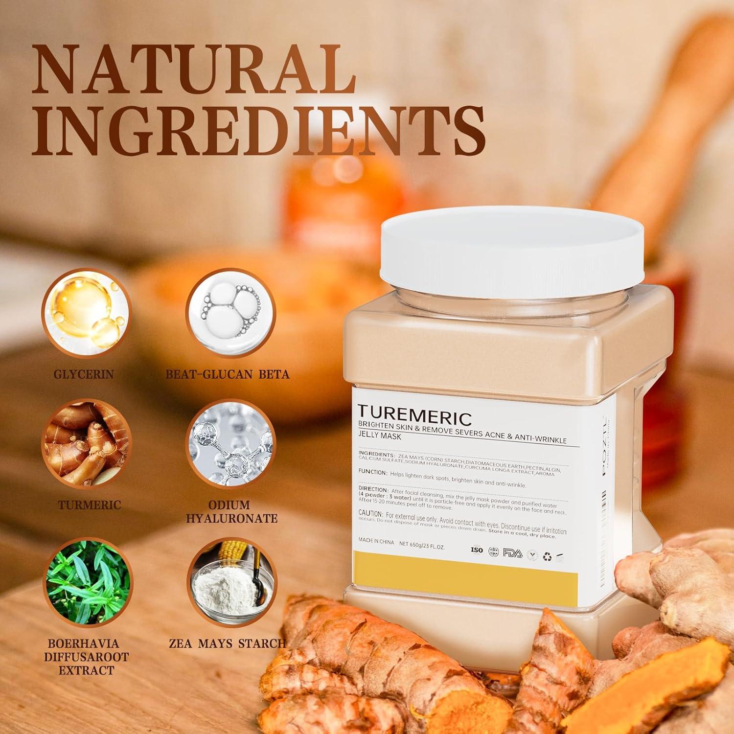 Mascarilla Facial de Gel Truvenum Cúrcuma Hidratante 20 cm