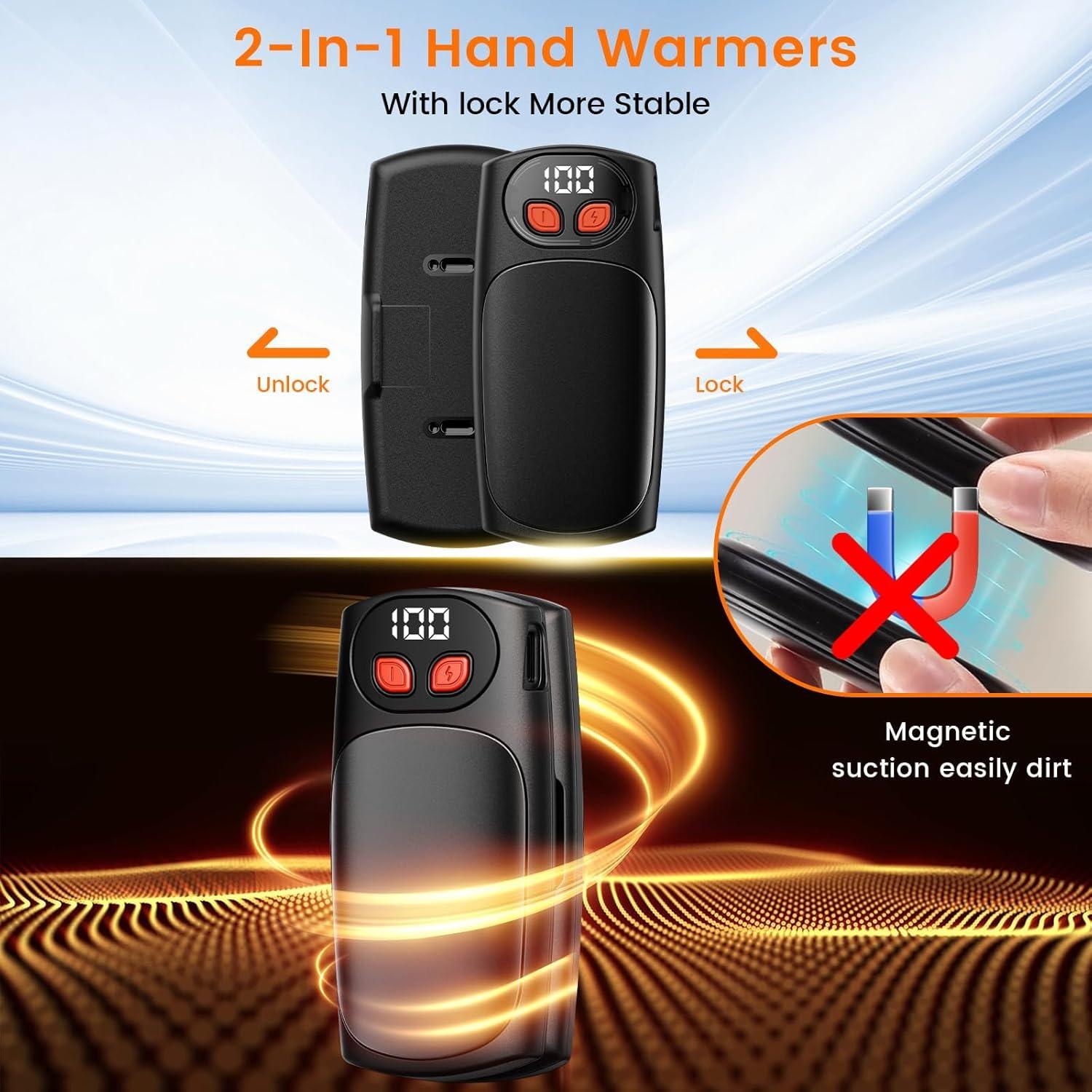 Calentadores de Manos Recargables BelleRise 6000mAh 2Pack