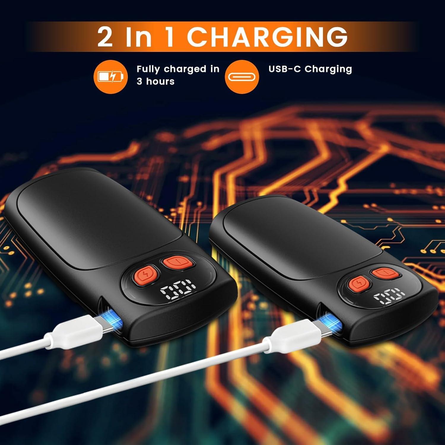 Calentadores de Manos Recargables BelleRise 6000mAh 2Pack