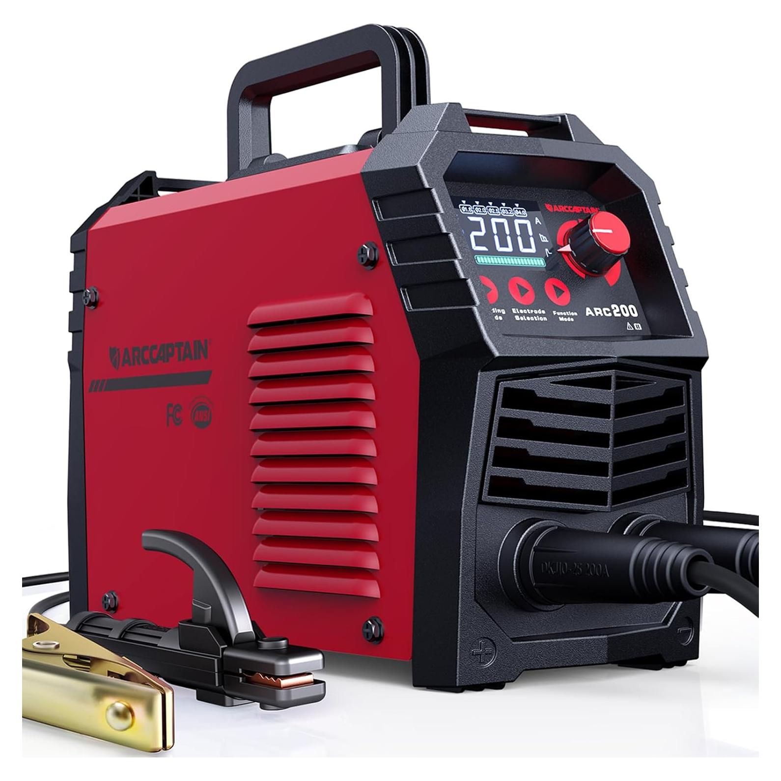 Soldador ARCCAPTAIN ARC200 200A Portátil con Pantalla LED