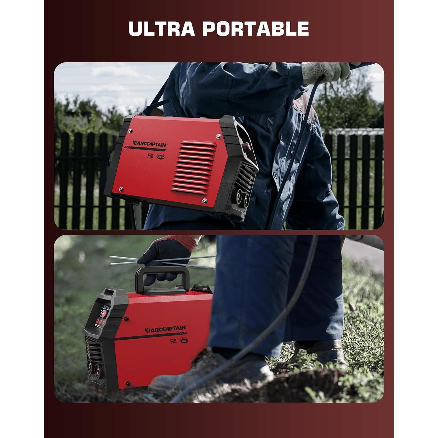 Soldador ARCCAPTAIN ARC200 200A Portátil con Pantalla LED