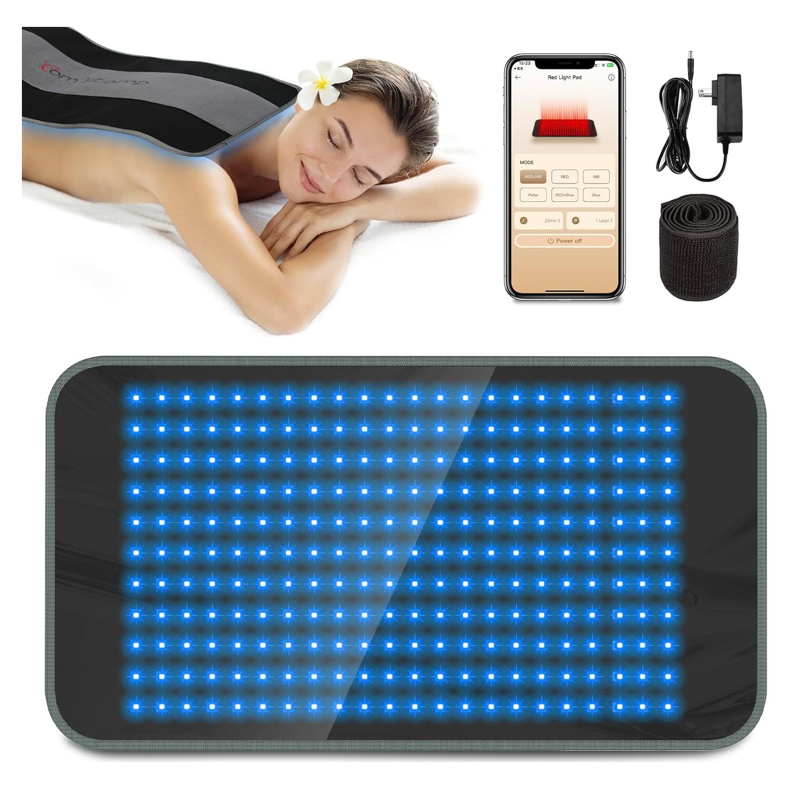 Almohadilla de Terapia de Luz Roja y Azul Comfytemp 61x30.5cm