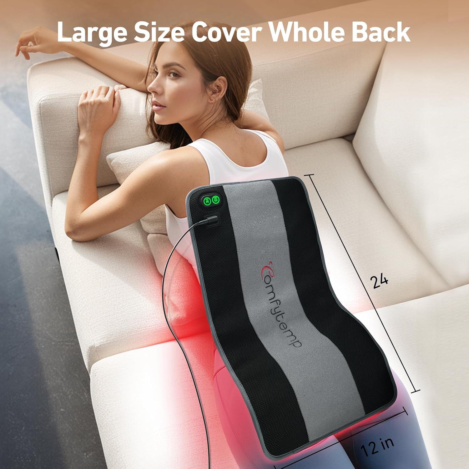 Almohadilla de Terapia de Luz Roja y Azul Comfytemp 61x30.5cm