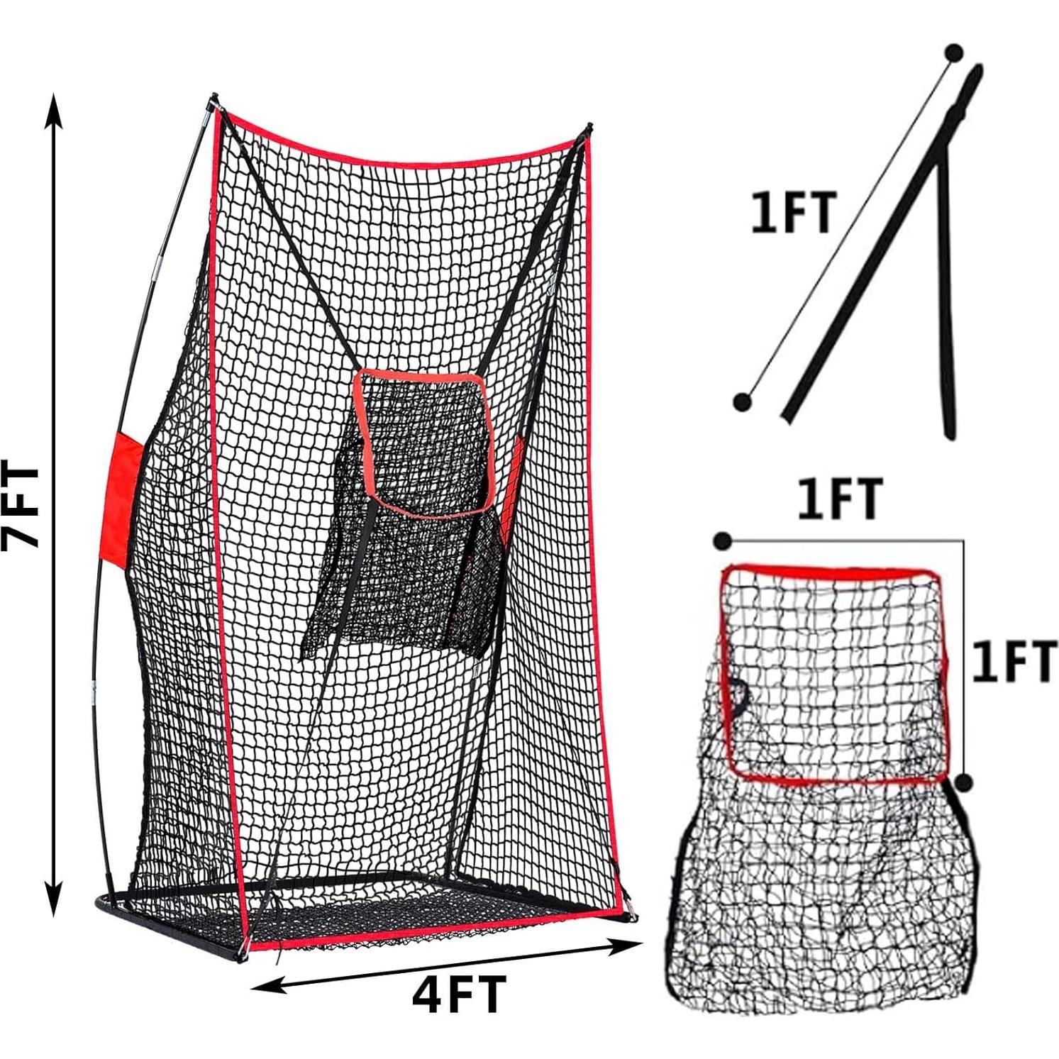 Red de Patadas de Fútbol Kapler 2.13x1.22m con Accesorios