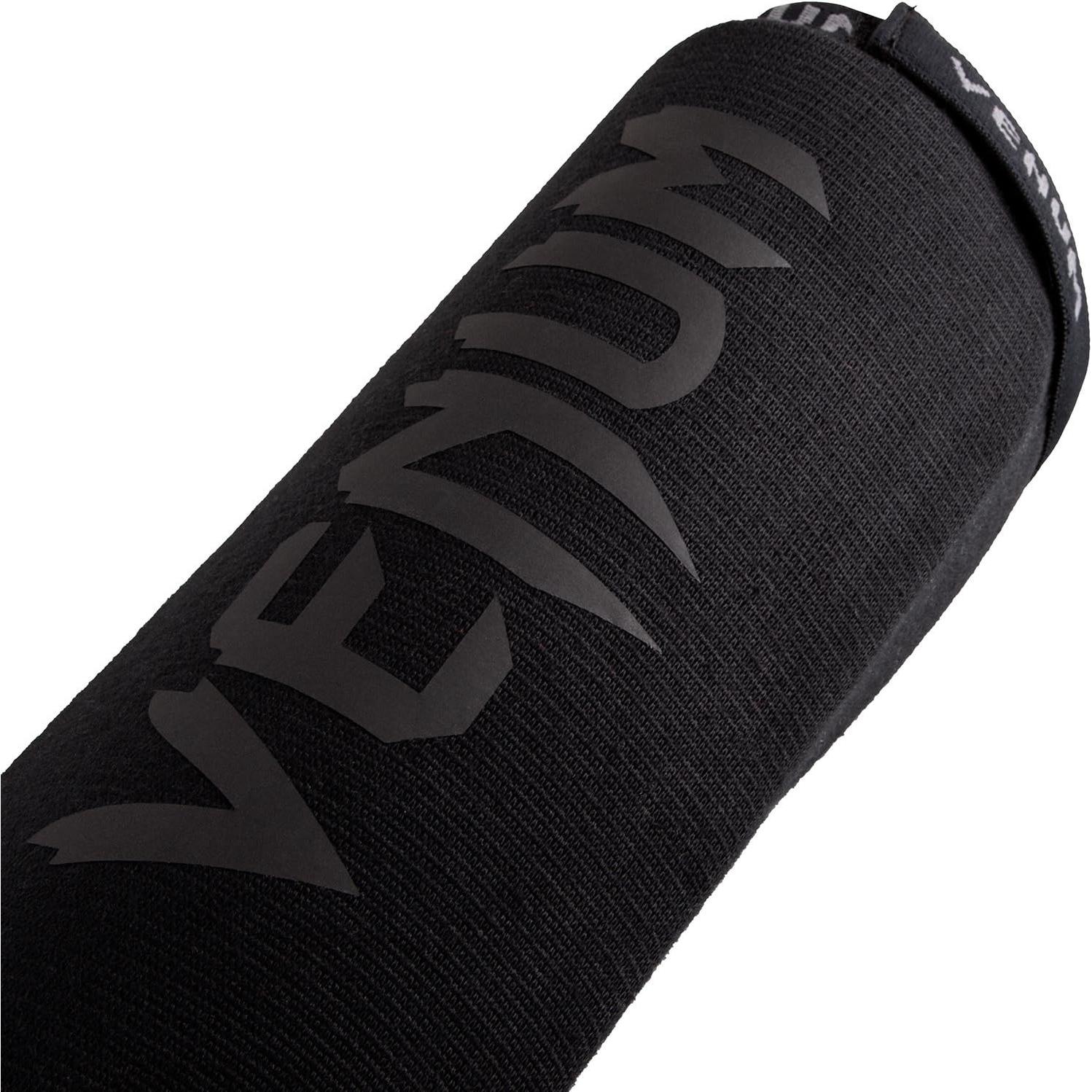 Espinilleras Venum Kontact Unisex - Algodón Negro