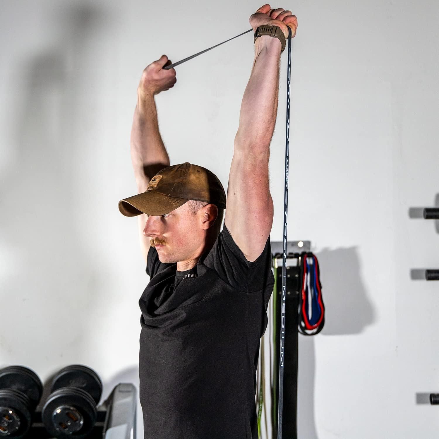 Bandas de Resistencia Sin Láttex Serious Steel Fitness - Set 4 Unidades 104 cm