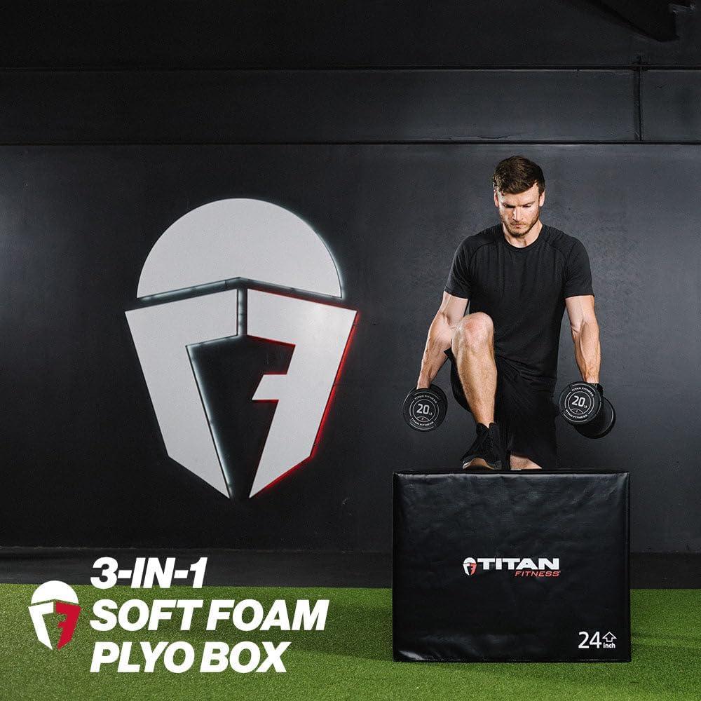 Caja de Salto Plyo Titan Attachments 3 en 1 50.8/61/76.2cm