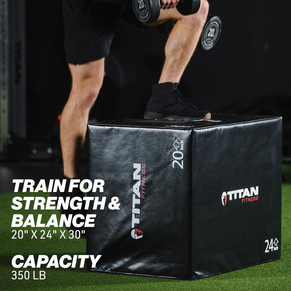 Caja de Salto Plyo Titan Attachments 3 en 1 50.8/61/76.2cm