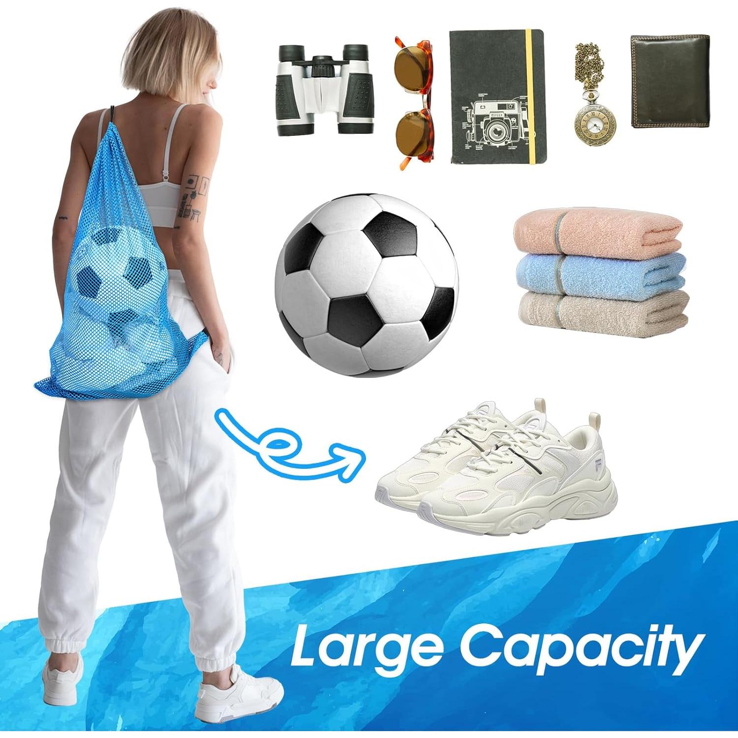 Bolsa de Malla 2 Pcs FNANJWQ 48x68 cm para Buceo y Natación