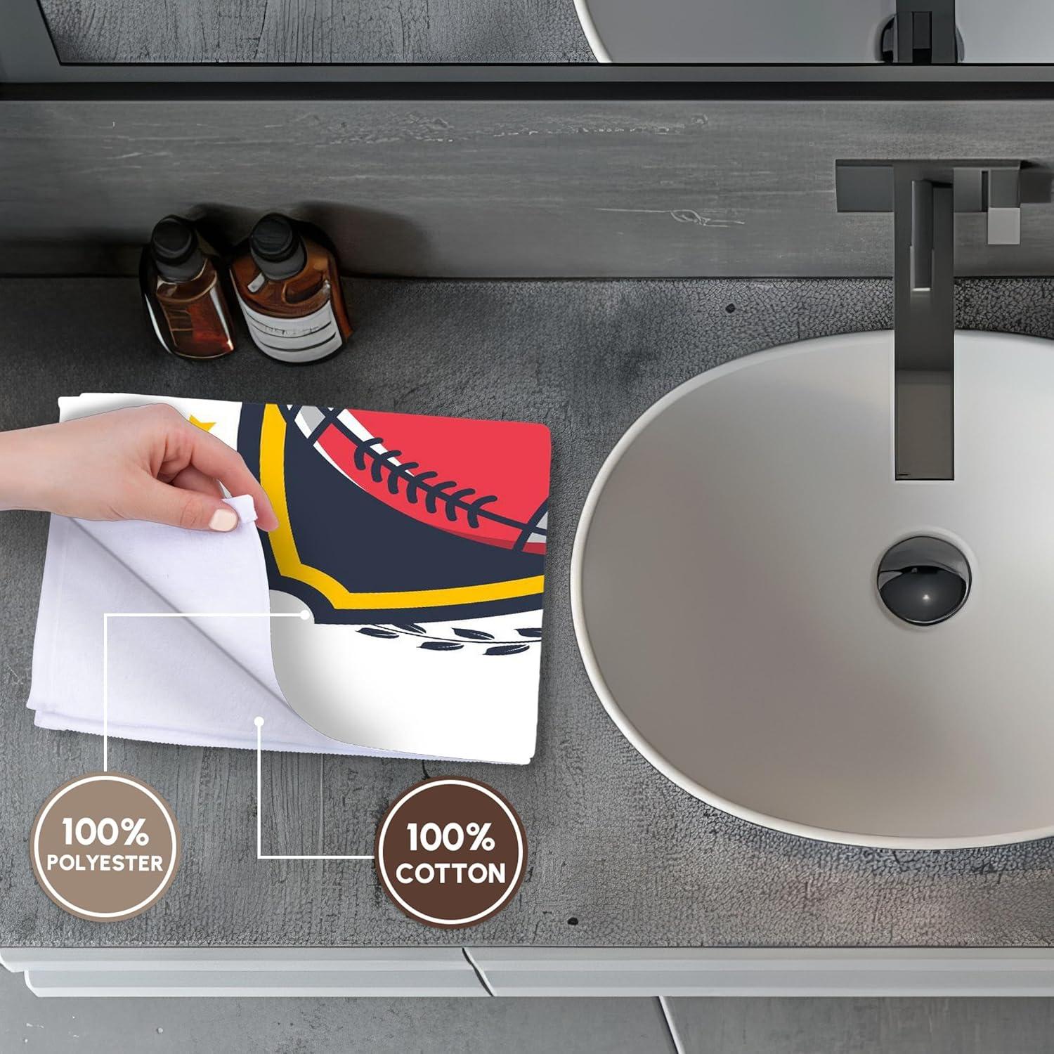 Toalla de Baño de Mano 3dRose 55.88x76.2 cm Rojo y Oro