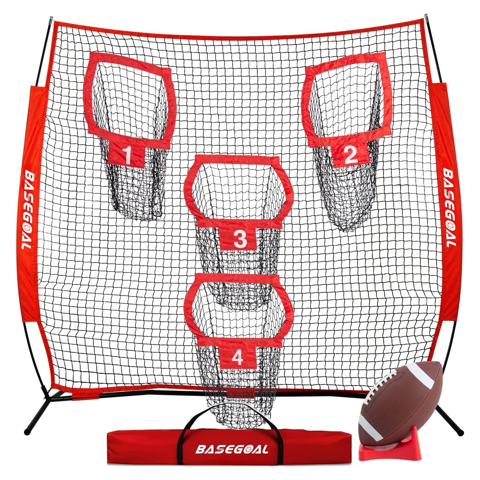 Red de Fútbol BaseGoal 2.44m con 4 Bolsillos de Precisión