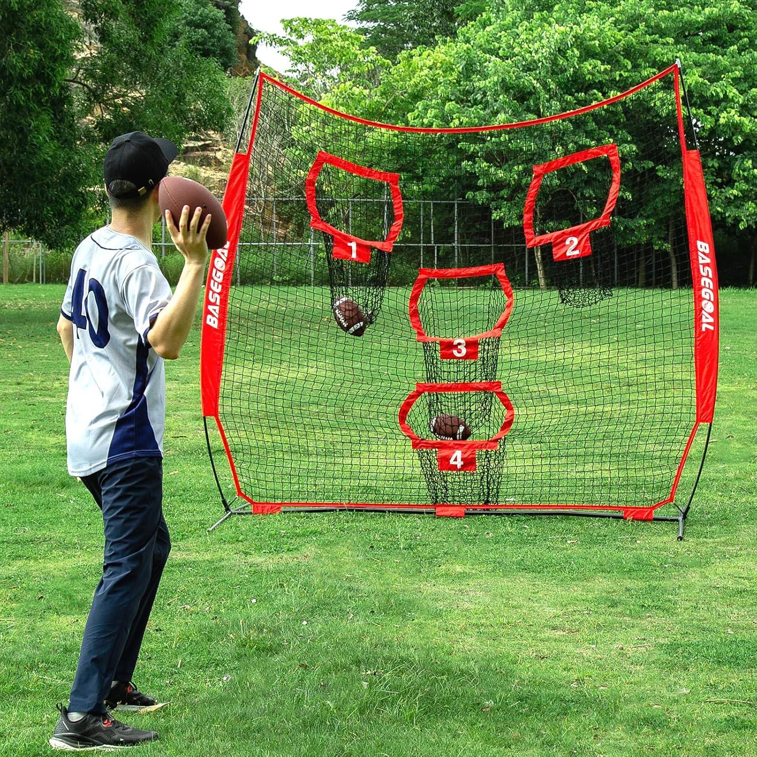 Red de Fútbol BaseGoal 2.44m con 4 Bolsillos de Precisión