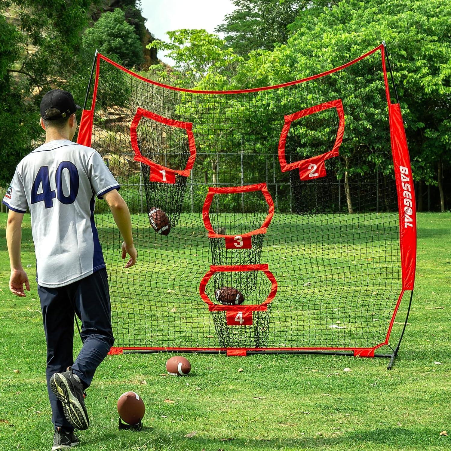 Red de Fútbol BaseGoal 2.44m con 4 Bolsillos de Precisión