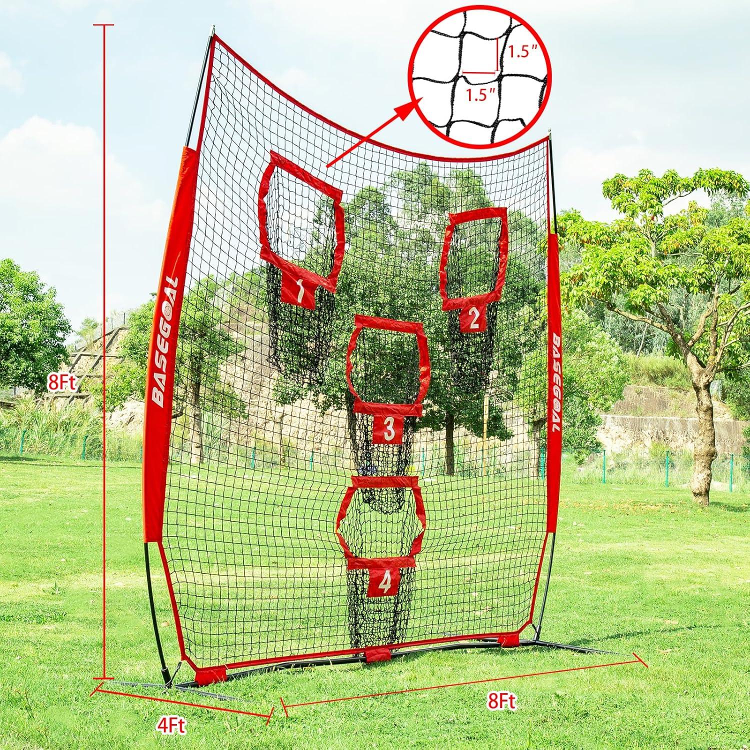 Red de Fútbol BaseGoal 2.44m con 4 Bolsillos de Precisión