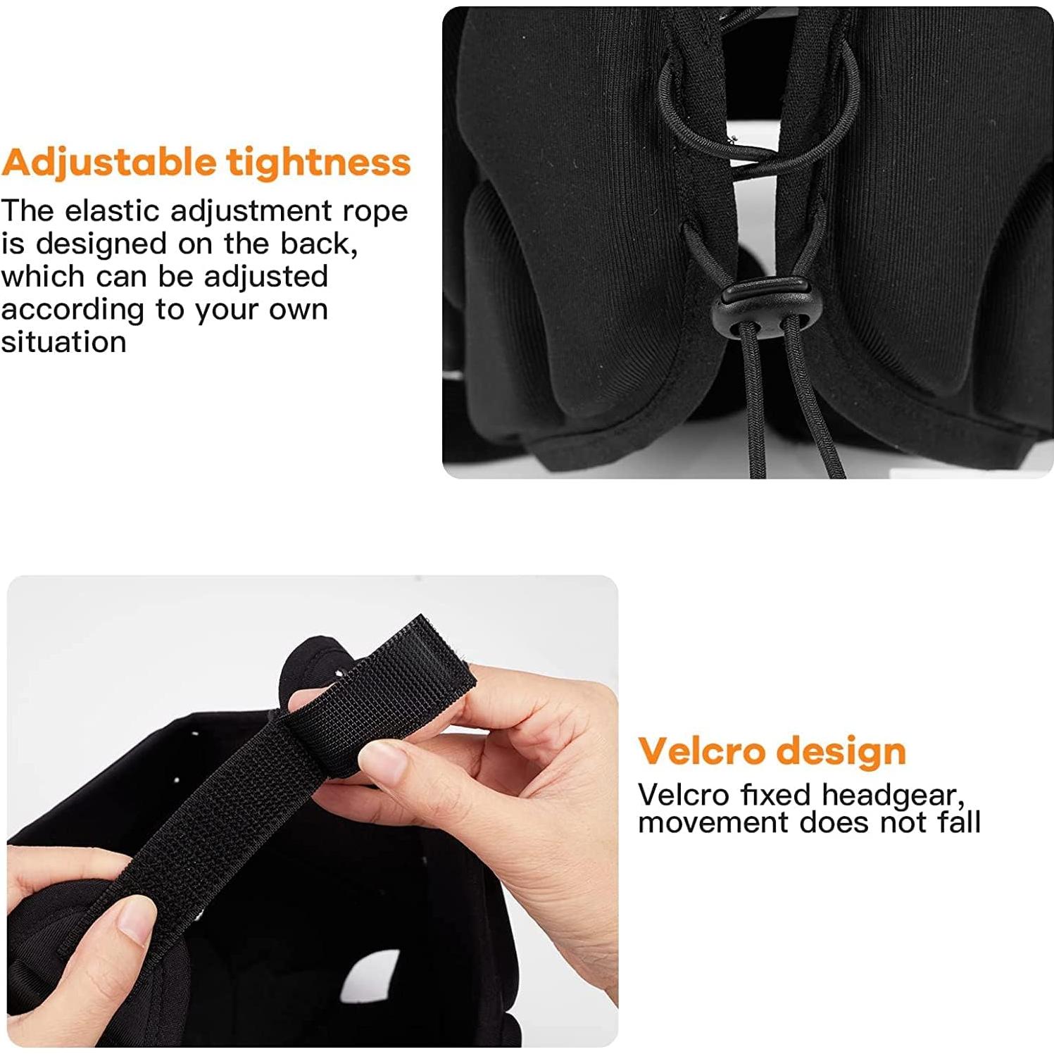 Casco de Rugby Bosgladek Negro 2 pcs para Adultos y Niños