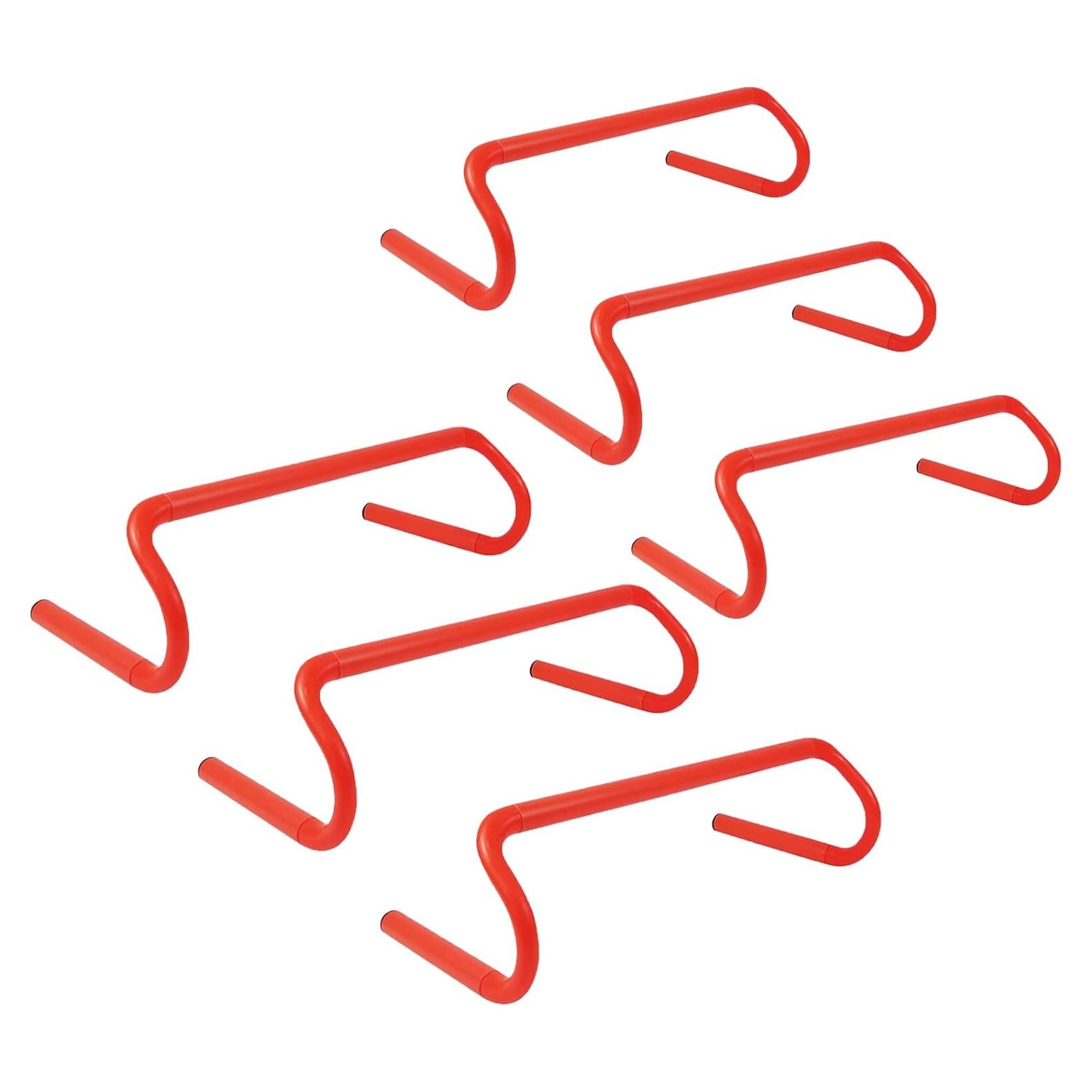 6 Vallas de Entrenamiento de Agilidad YEXEXINM 15.24 cm Naranja