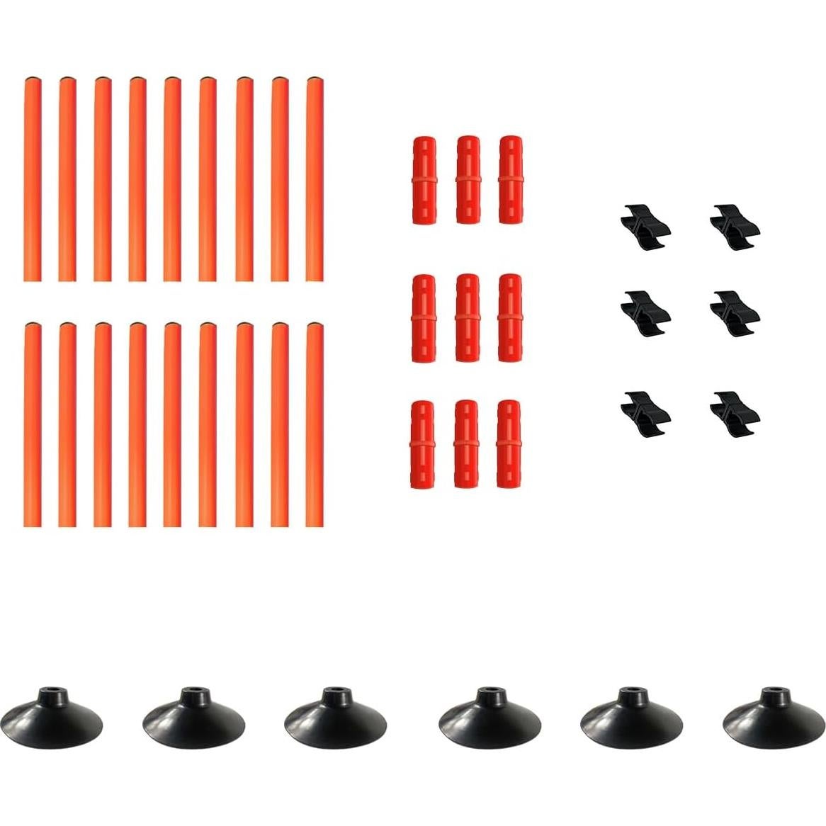 Postes de Agilidad Ajustables TNZMART - Entrenamiento Velocidad