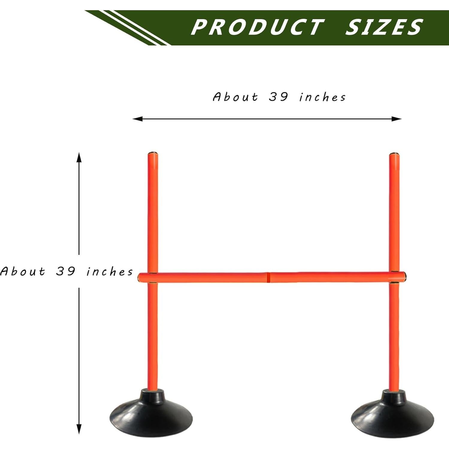 Postes de Agilidad Ajustables TNZMART - Entrenamiento Velocidad