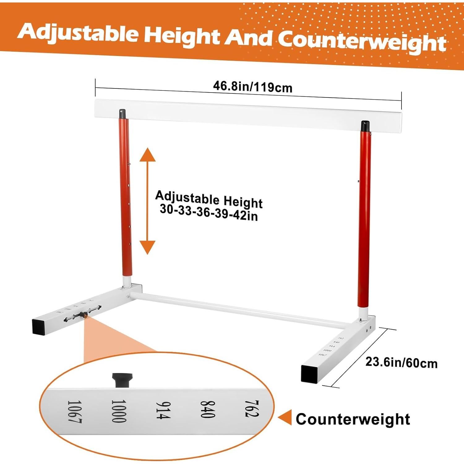 Valla de Entrenamiento Ajustable NELOMO NL-35 para Atletismo