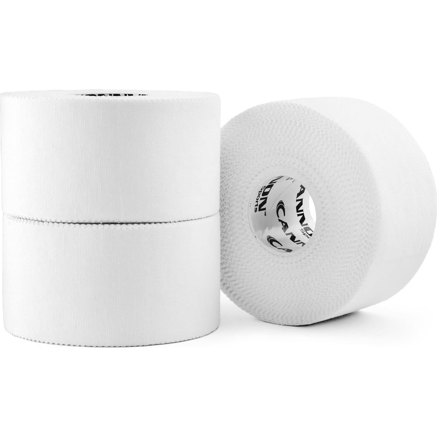 Cinta Atlética Premium Cannon Sports - 3 Rollos 5cm x 13.7m - Hipoalergénica