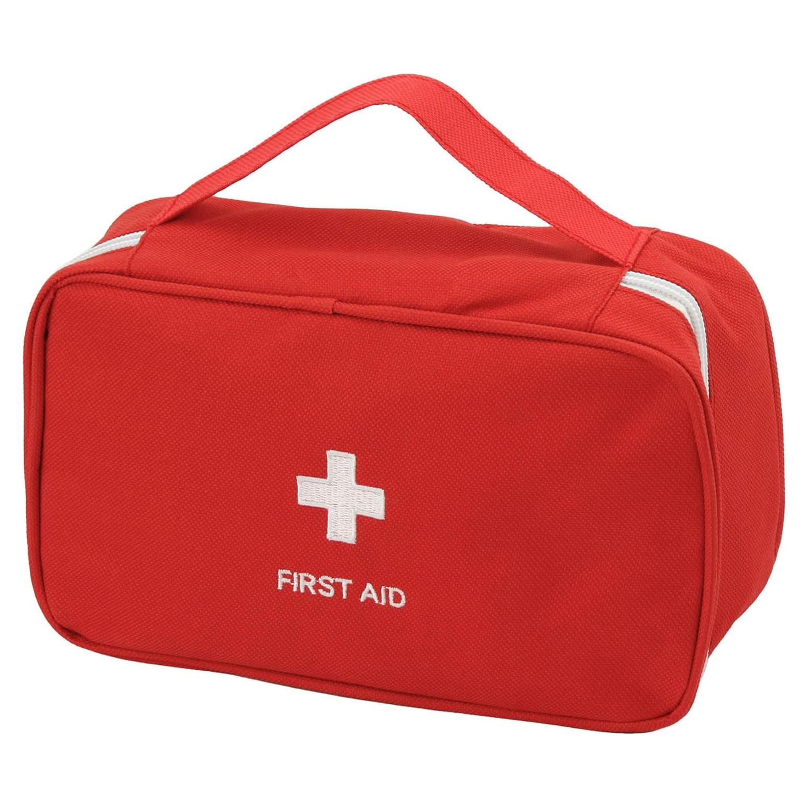 Bolsa de Primeros Auxilios Vacía TOPASION 24x14 cm Roja