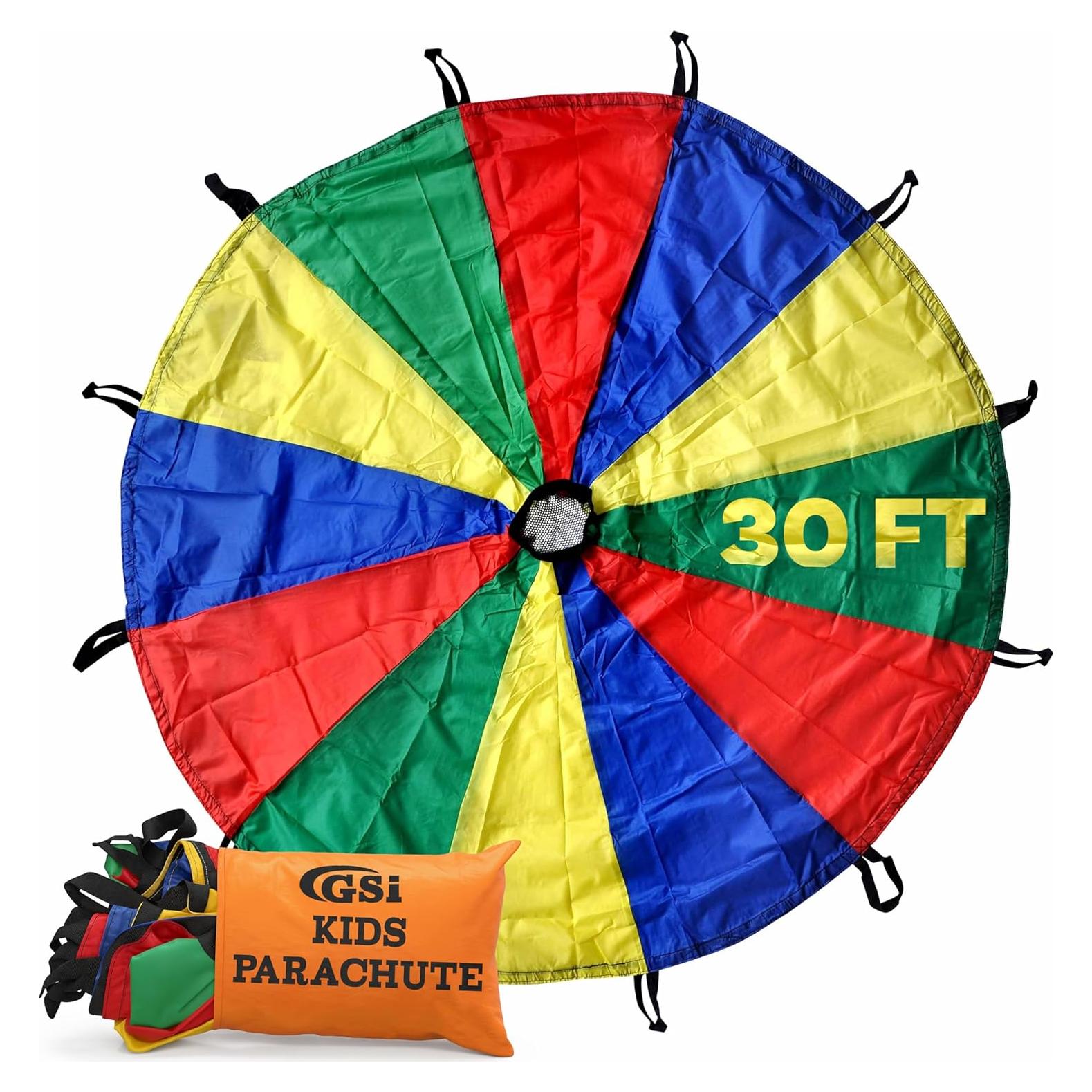 Paracaídas para Niños GSI 30 Pies (9.14 m) Multicolor