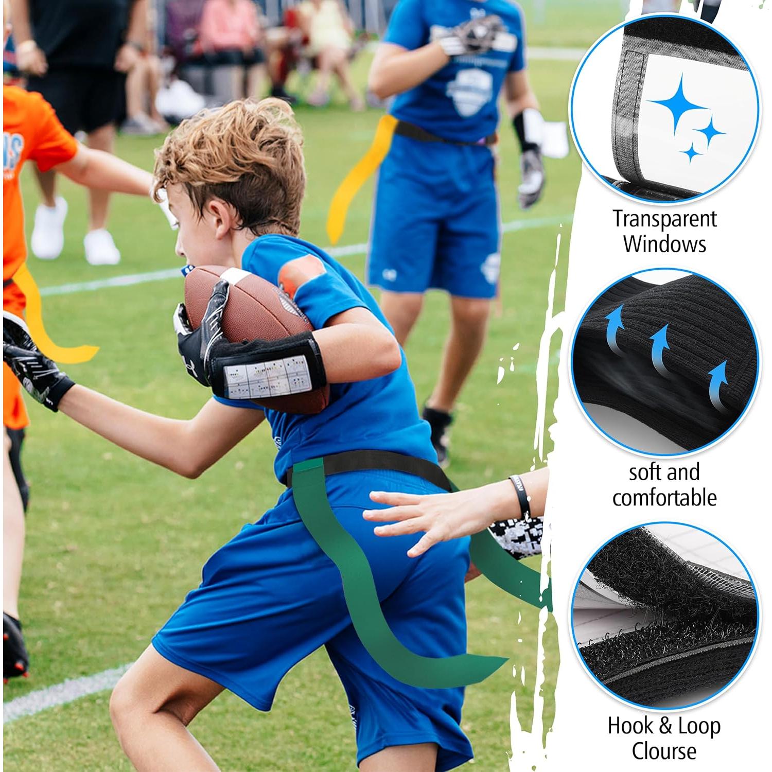 Paquete de 7 Pulseras de Fútbol Uikro para Jugadores QB