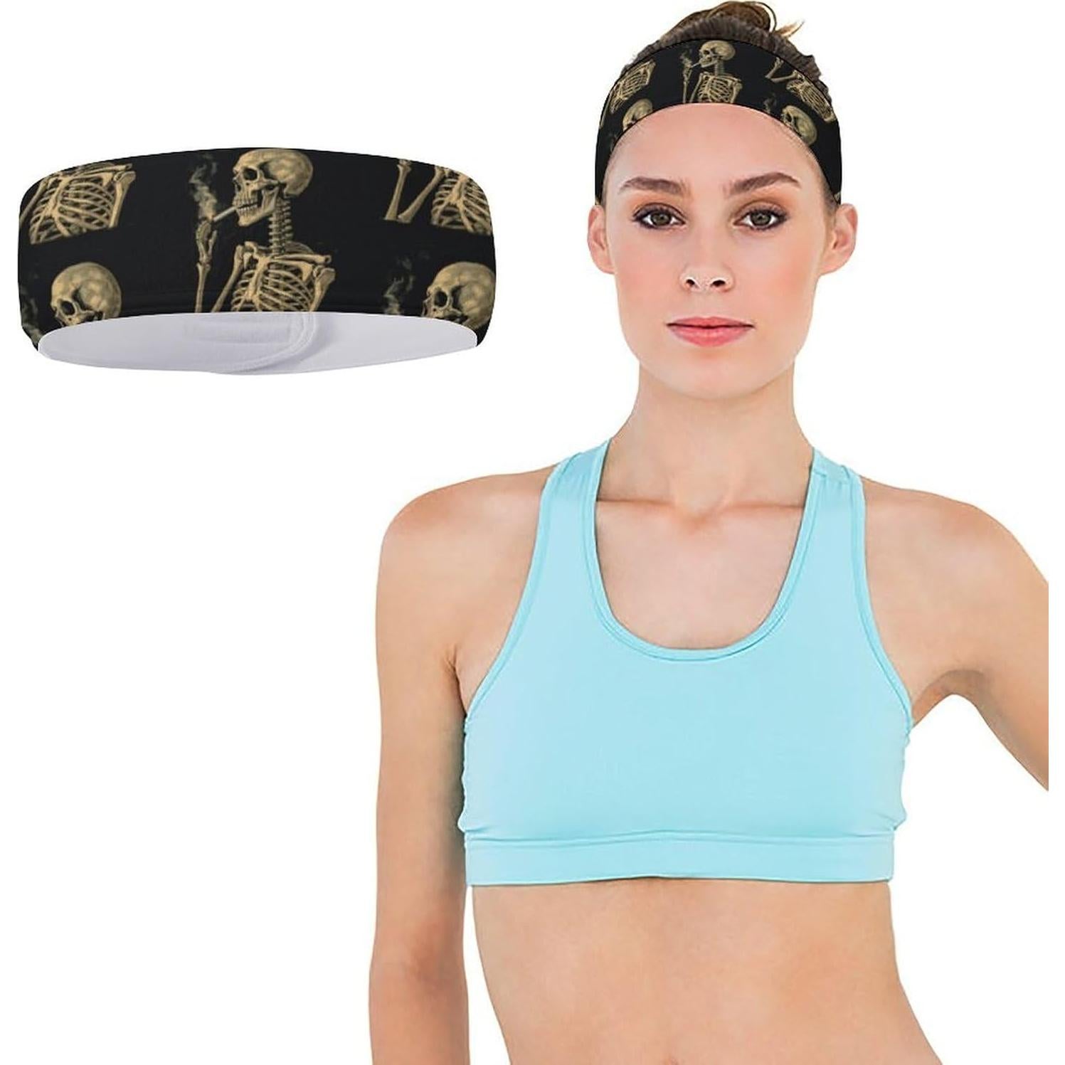 Diadema Deportiva FekiLoot Unisex Tela de Toalla Absorbente