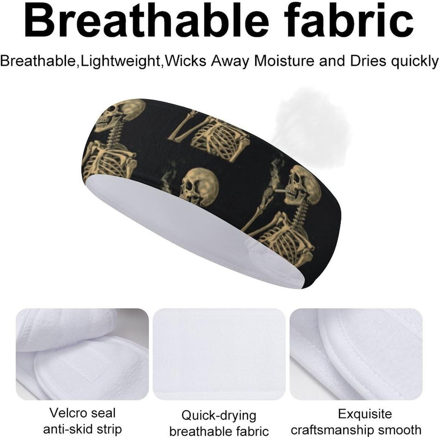 Diadema Deportiva FekiLoot Unisex Tela de Toalla Absorbente