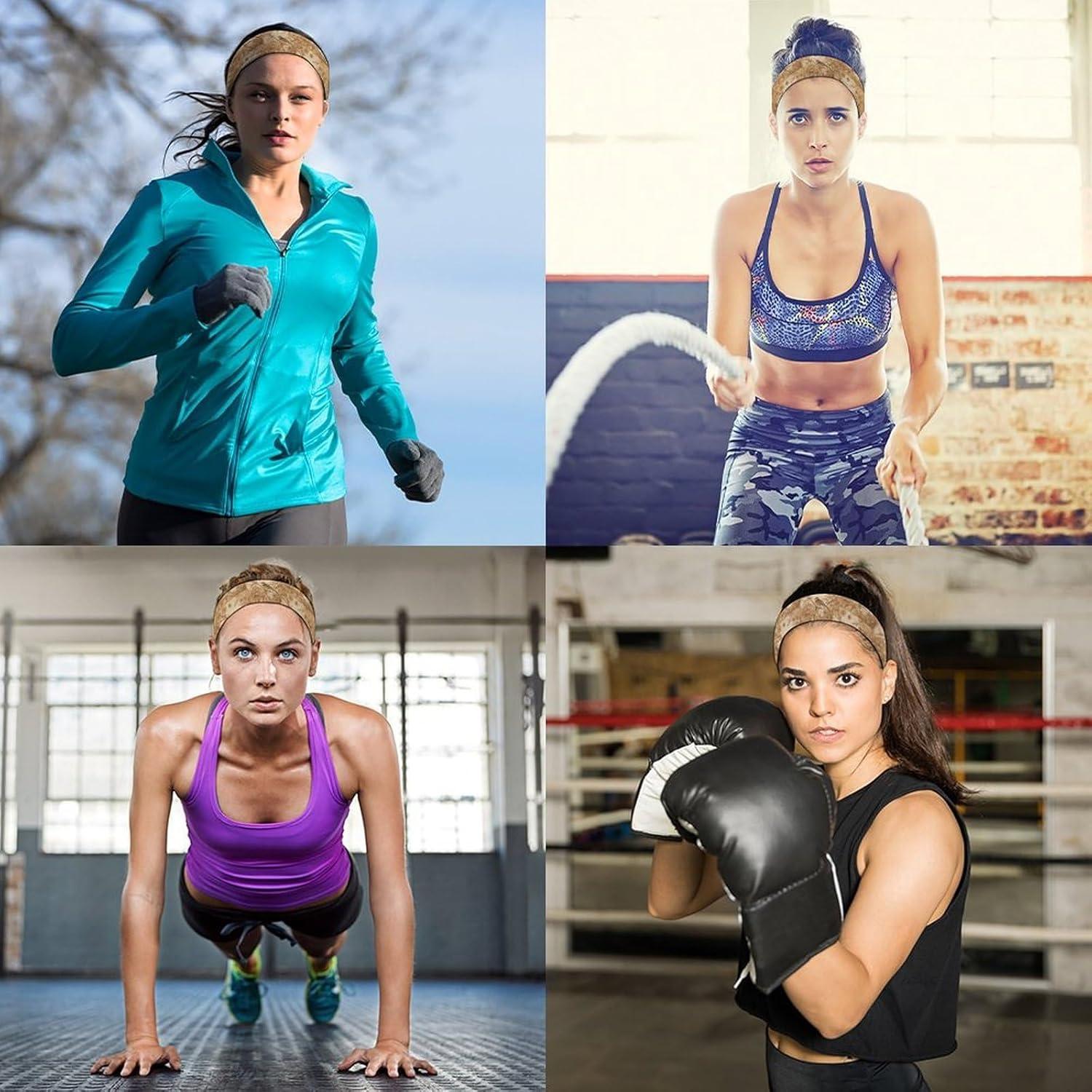 Diadema Deportiva FekiLoot de Tela de Toalla Unisex