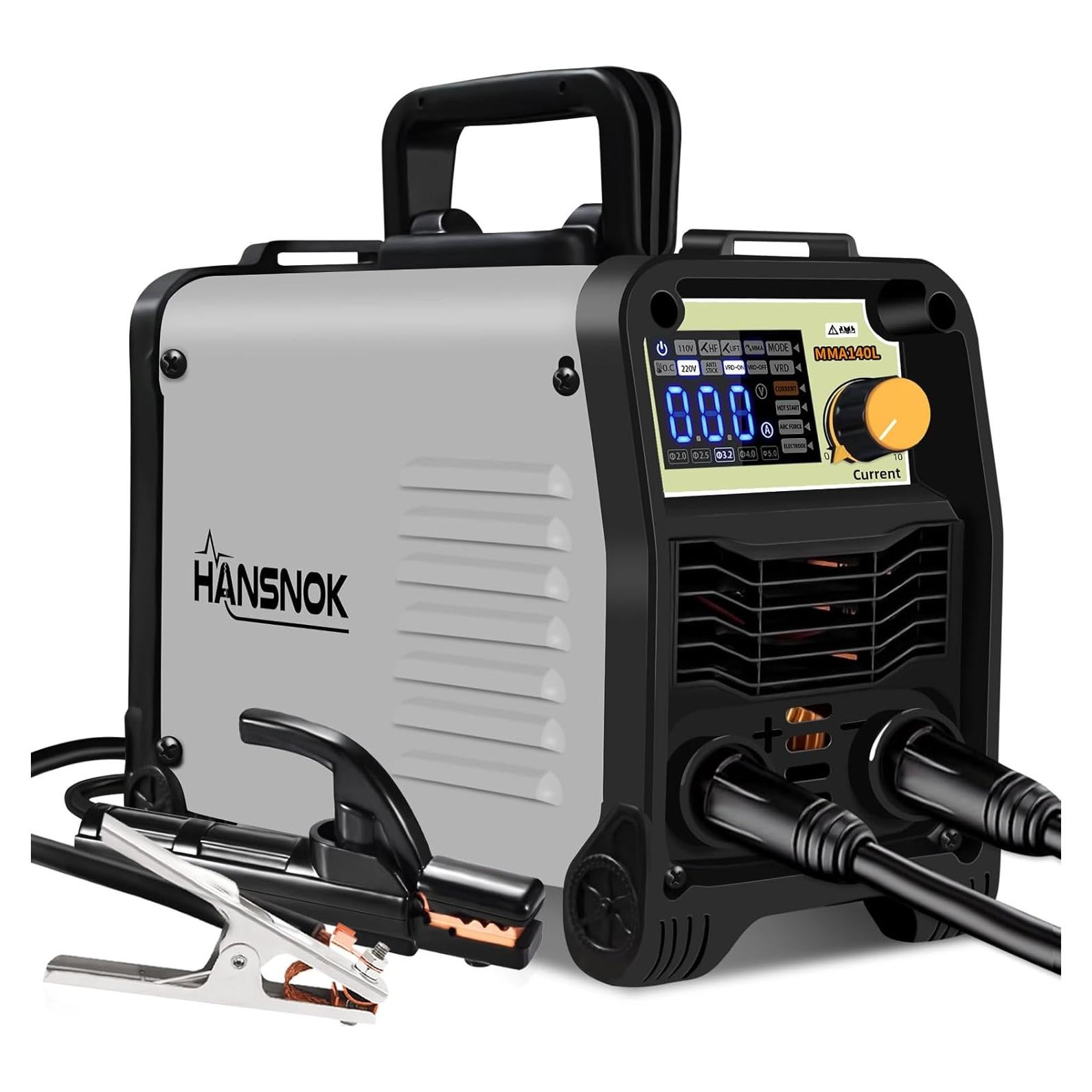 Soldador de arco MMA 140A HANSNOKTECH portátil 110/220V