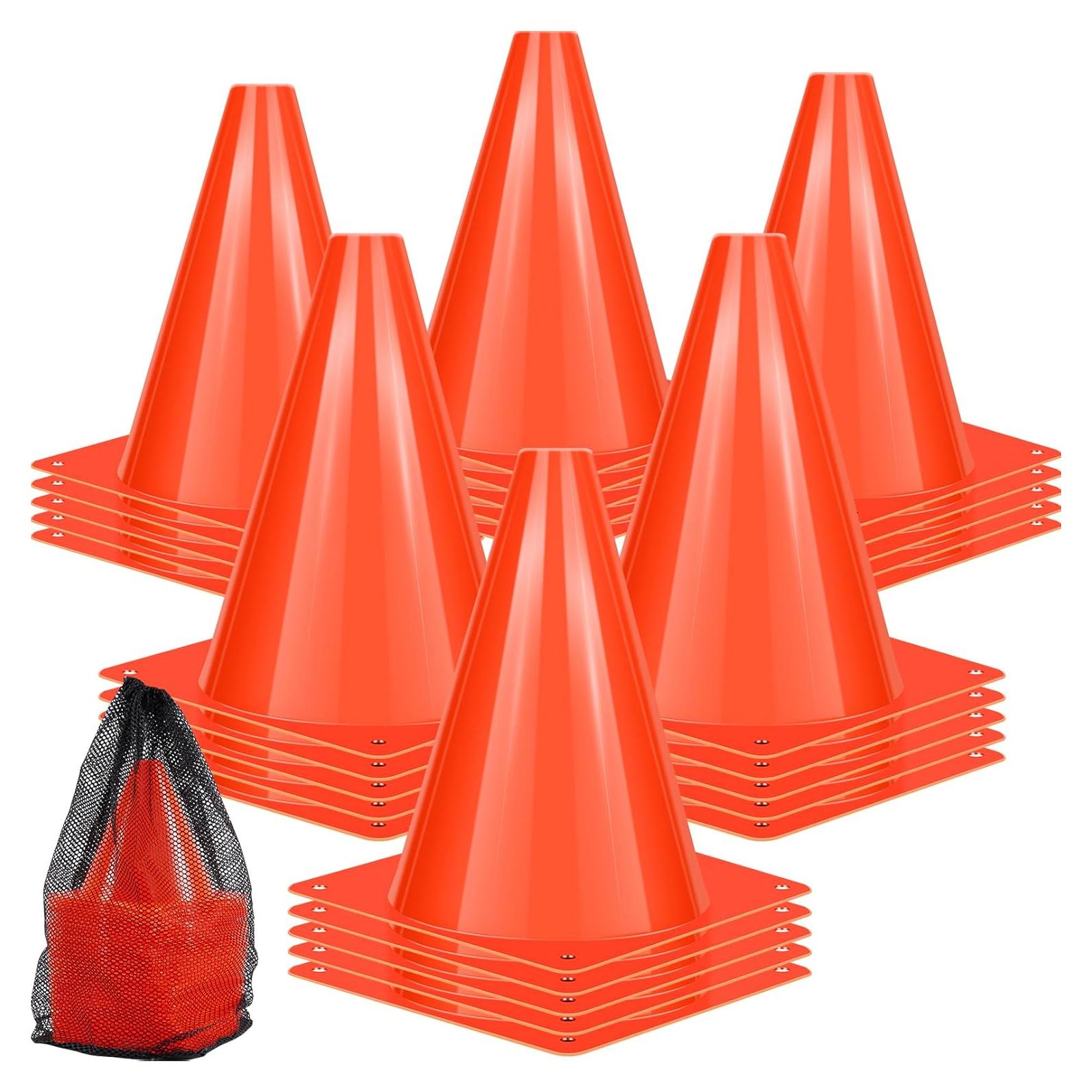 Conos de Entrenamiento de Plástico Xvvirnt 17.5 cm Naranja 50 Piezas