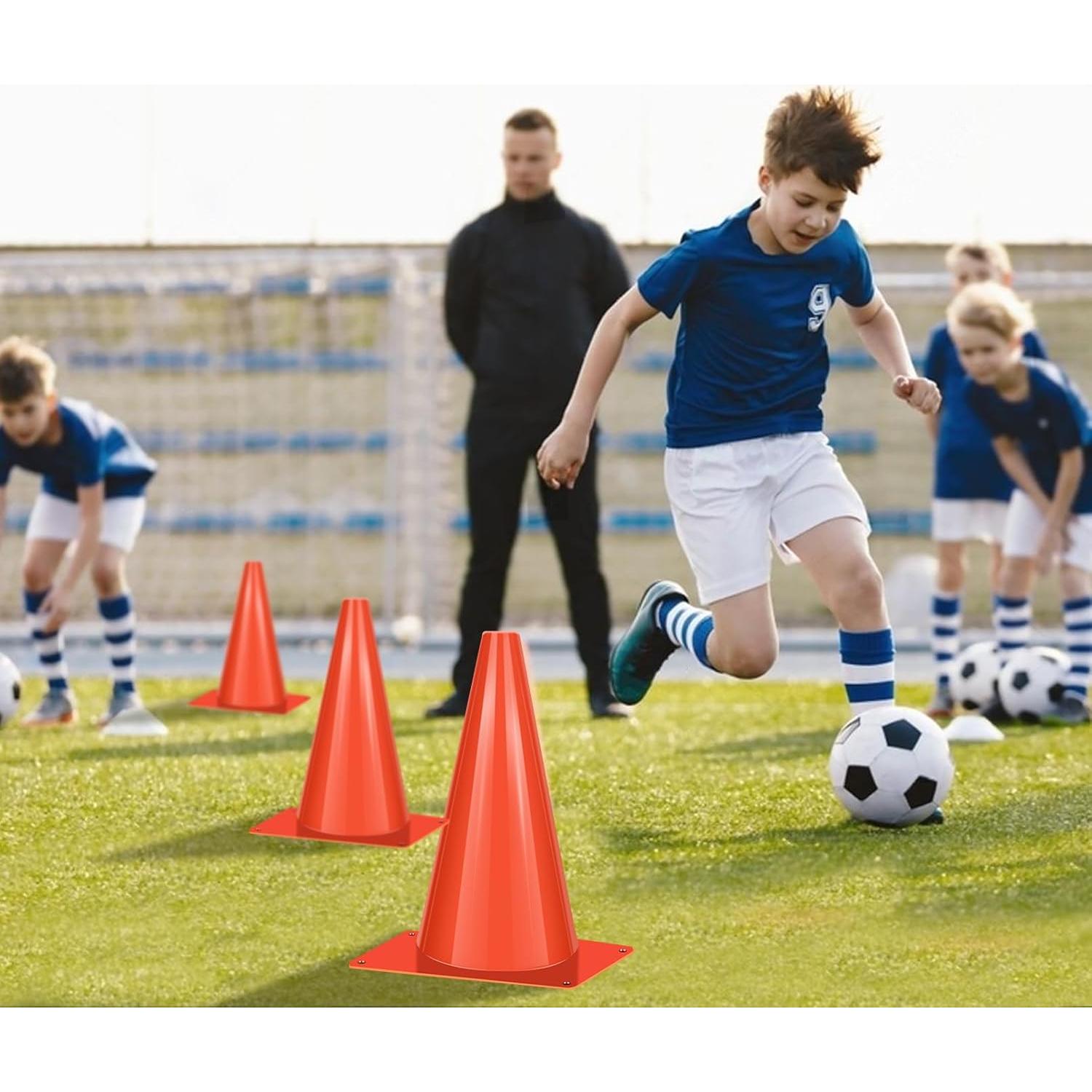 Conos de Entrenamiento de Plástico Xvvirnt 17.5 cm Naranja 50 Piezas