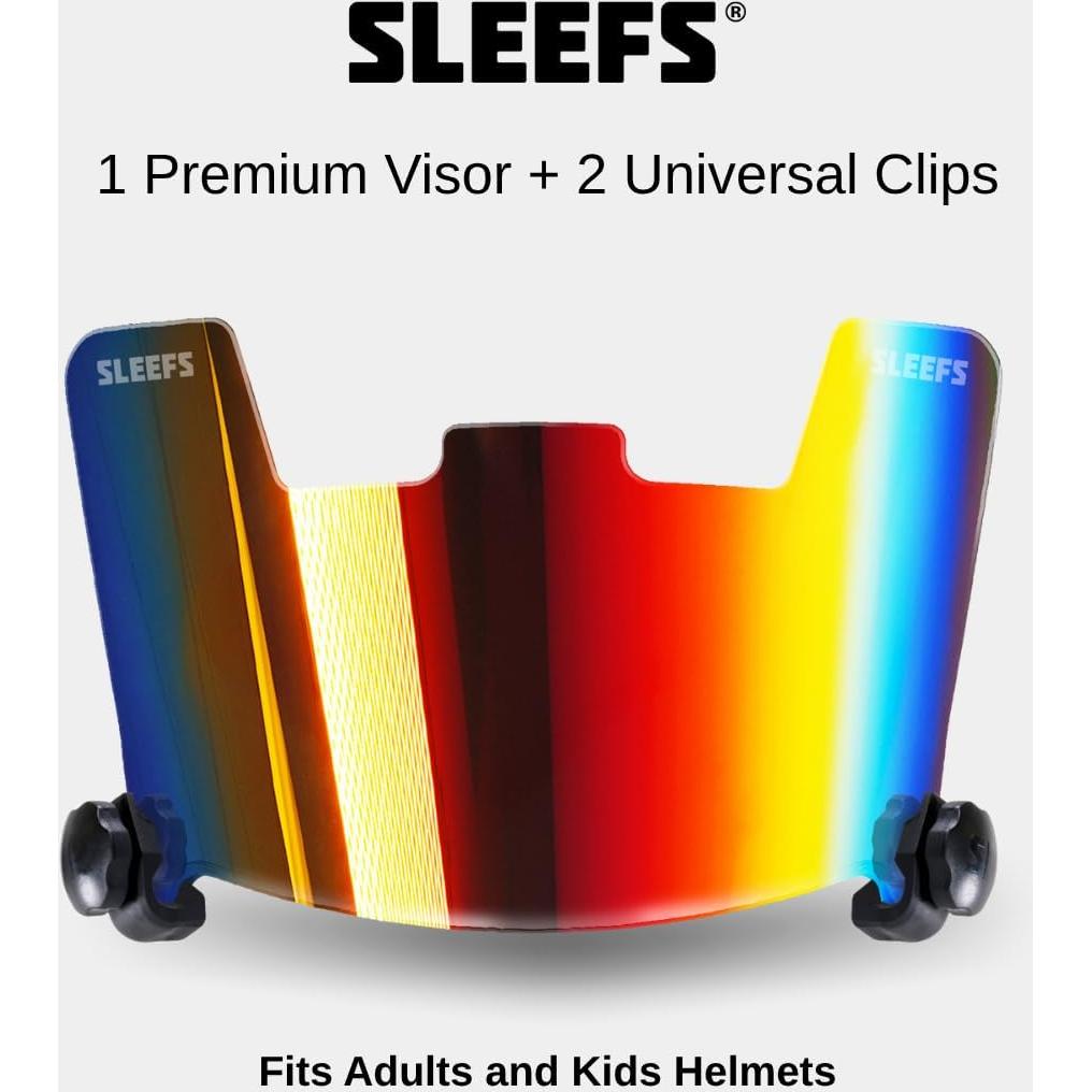 Visera de Casco de Fútbol SLEEFS Borealis - Policarbonato Resistente