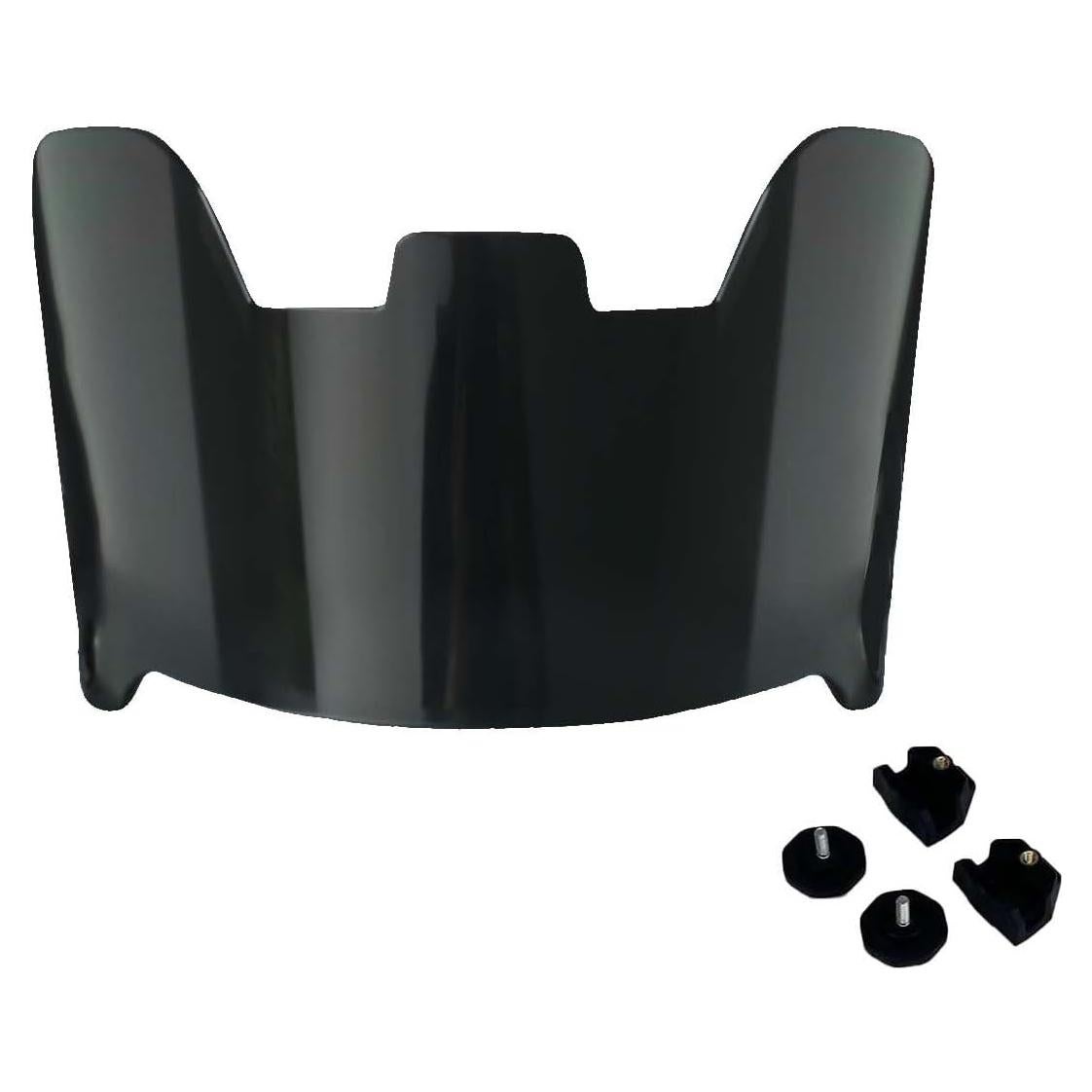 Visera de Fútbol Fenduoer Negra Antivaho UV para Casco