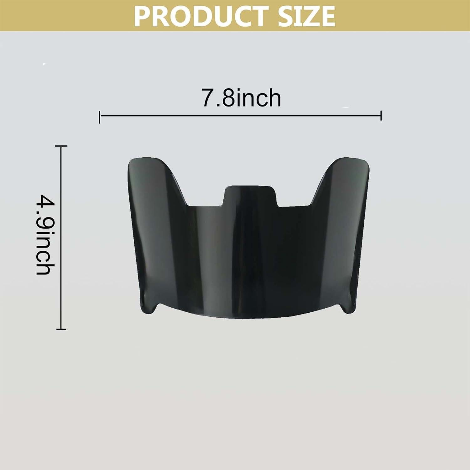 Visera de Fútbol Fenduoer Negra Antivaho UV para Casco