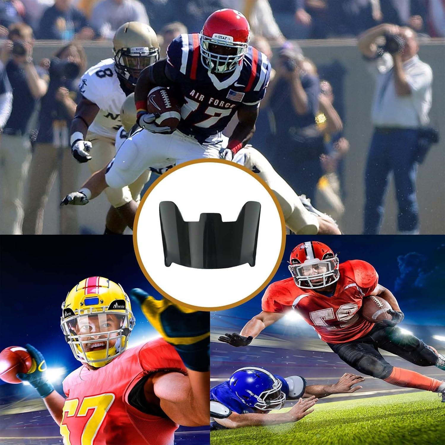 Visera de Fútbol Fenduoer Negra Antivaho UV para Casco