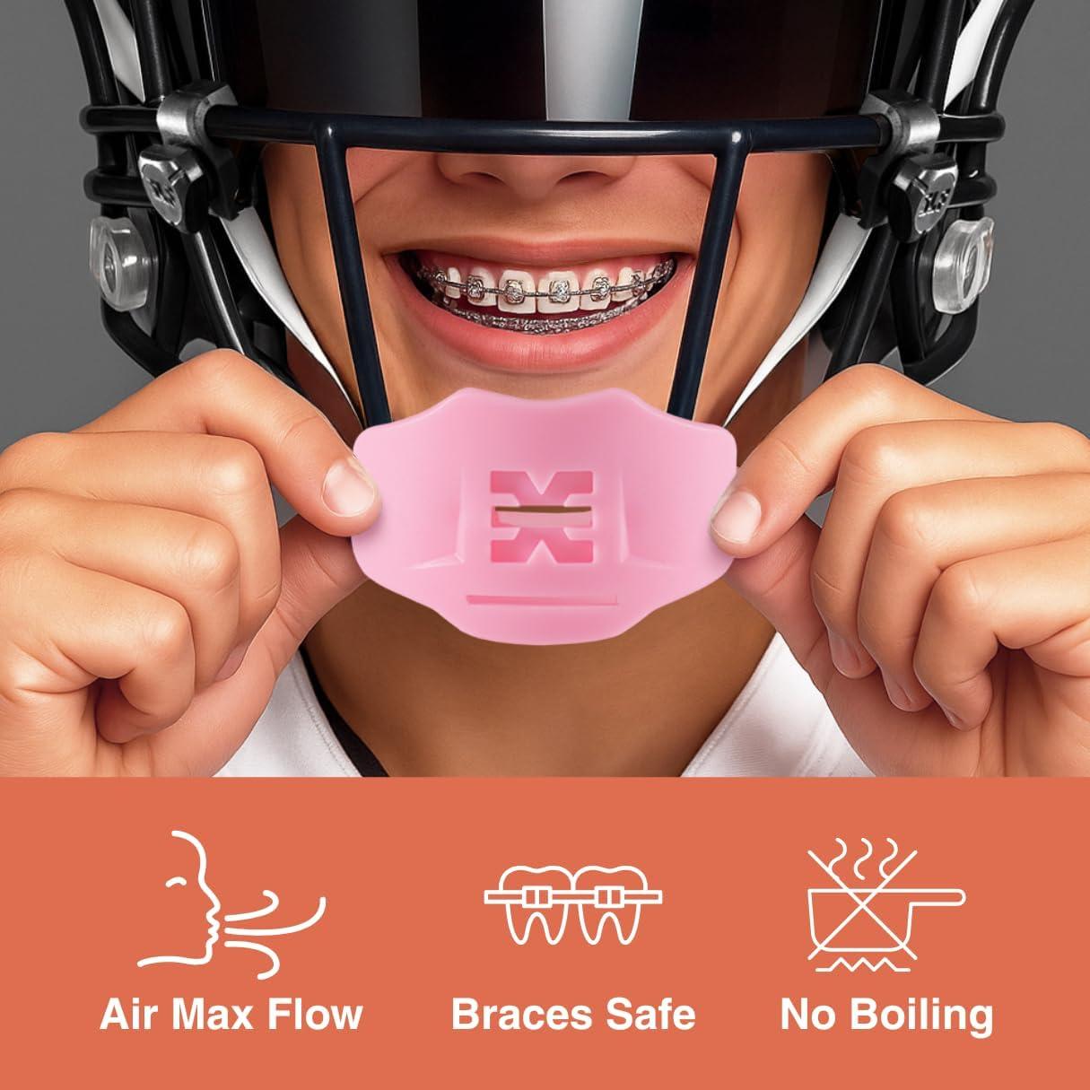 Protector Bucal Deportivo SLEEFS 2.0 Rosa Suave - Sin Hervir