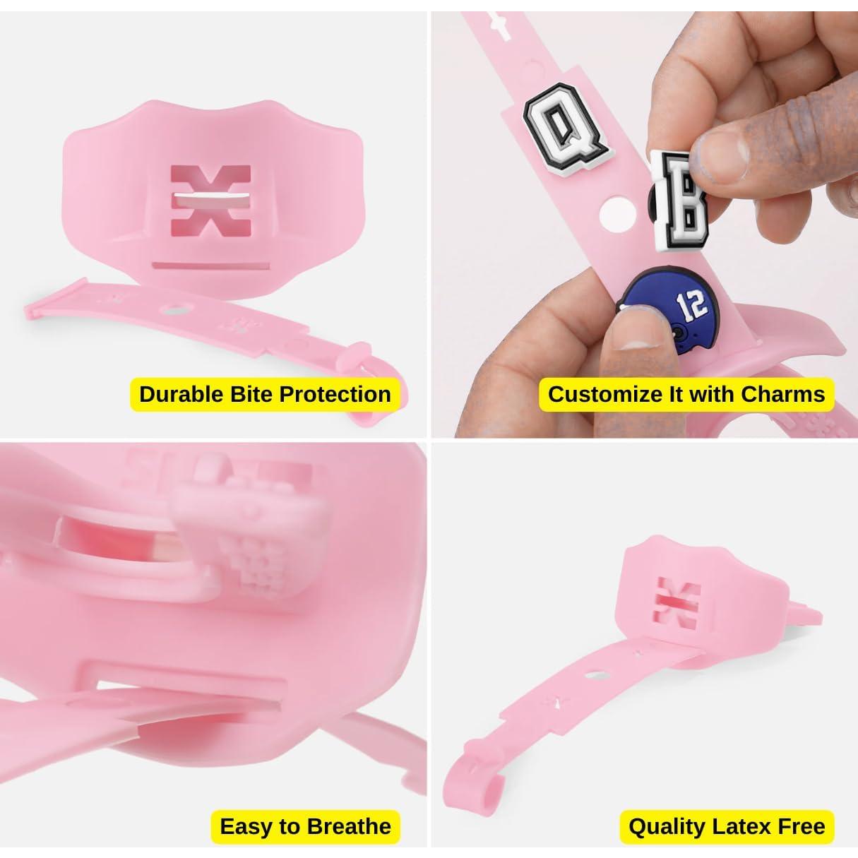 Protector Bucal Deportivo SLEEFS 2.0 Rosa Suave - Sin Hervir