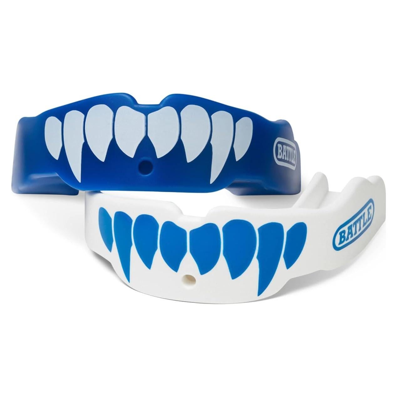 Battle Fangs Protectores Bucales 2-Pack para Fútbol y Hockey