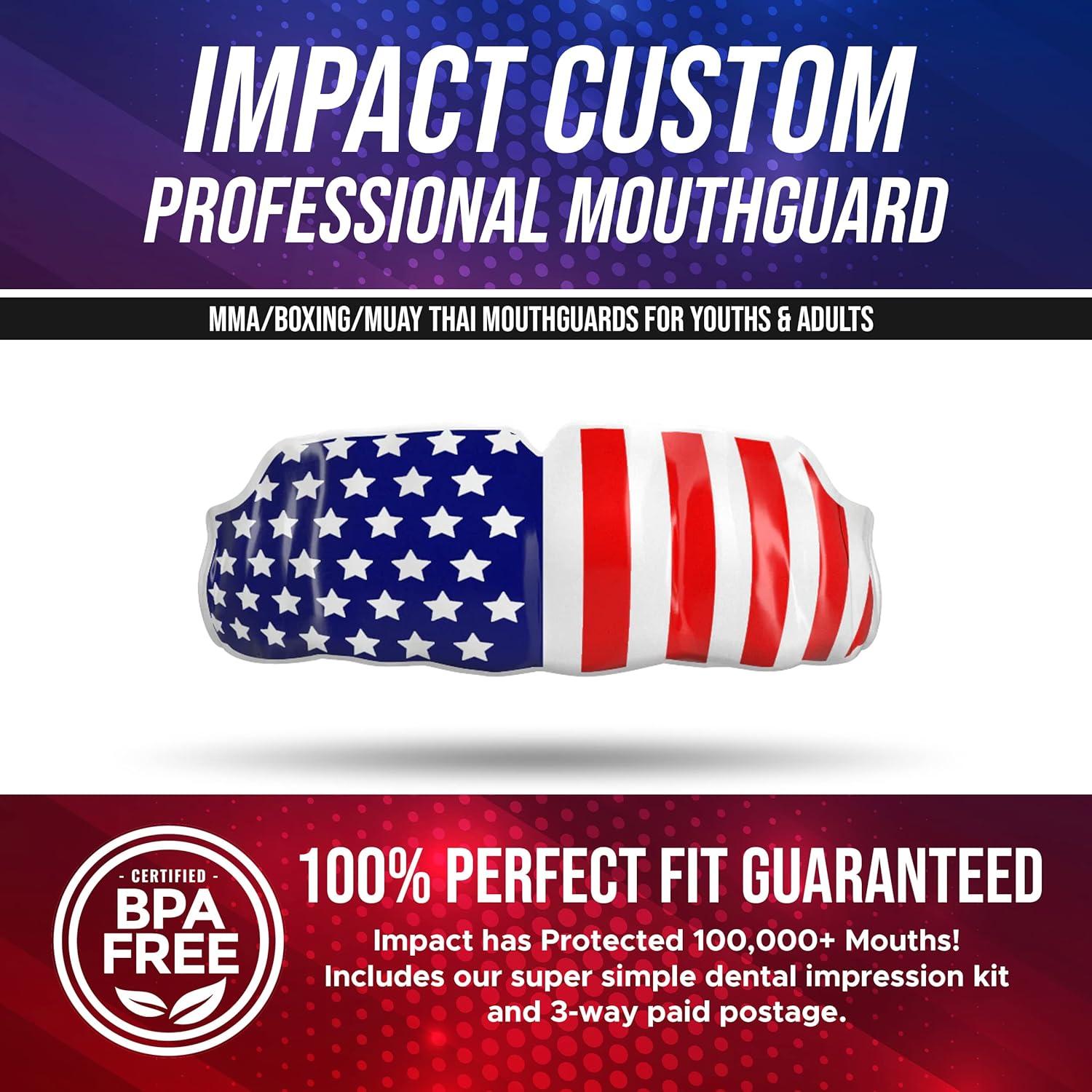 Protector Bucal Personalizado Impacto MMA/Boxeo Estrellas y Rayas