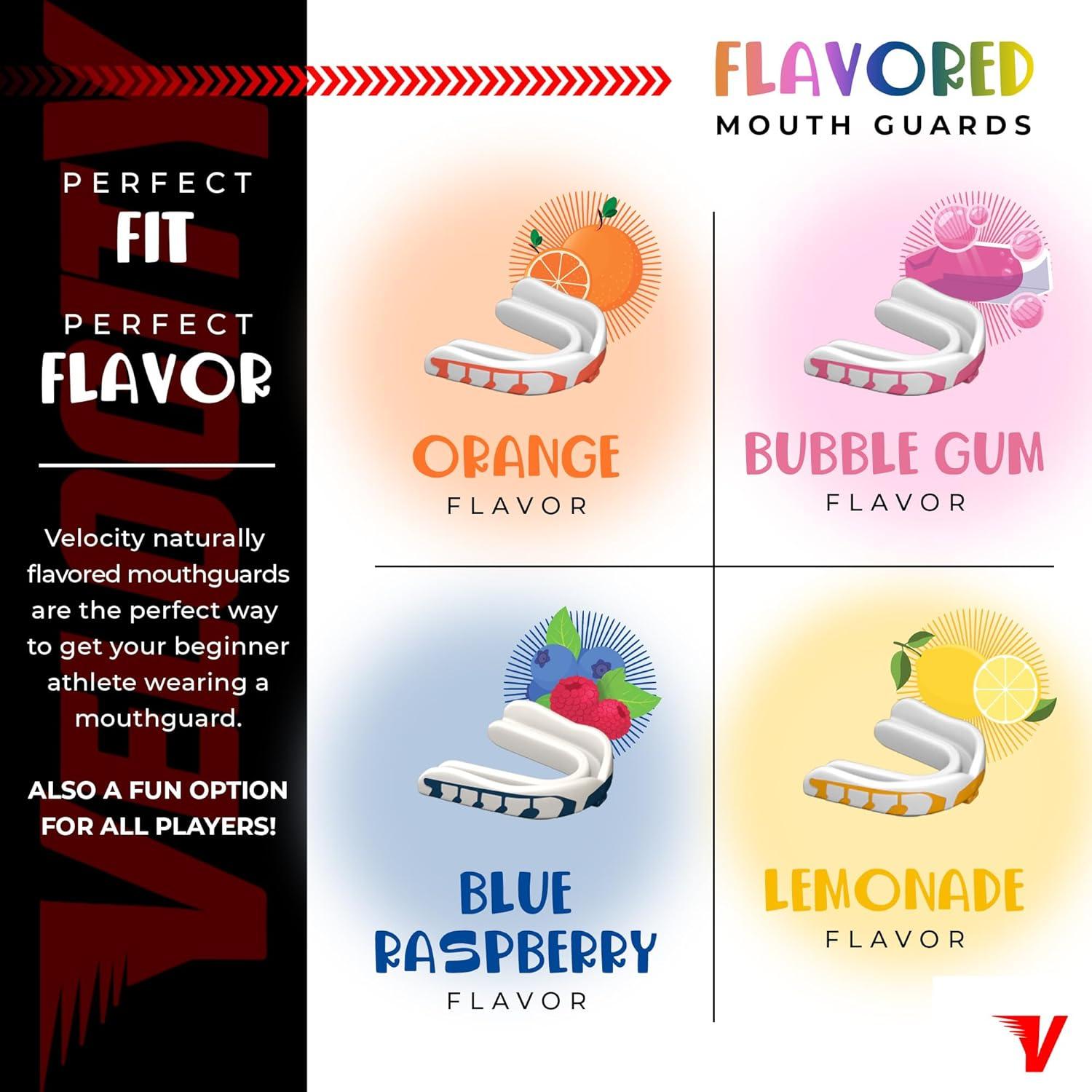 Protector Bucal Velocity Champion Joven Plus Negro y Púrpura