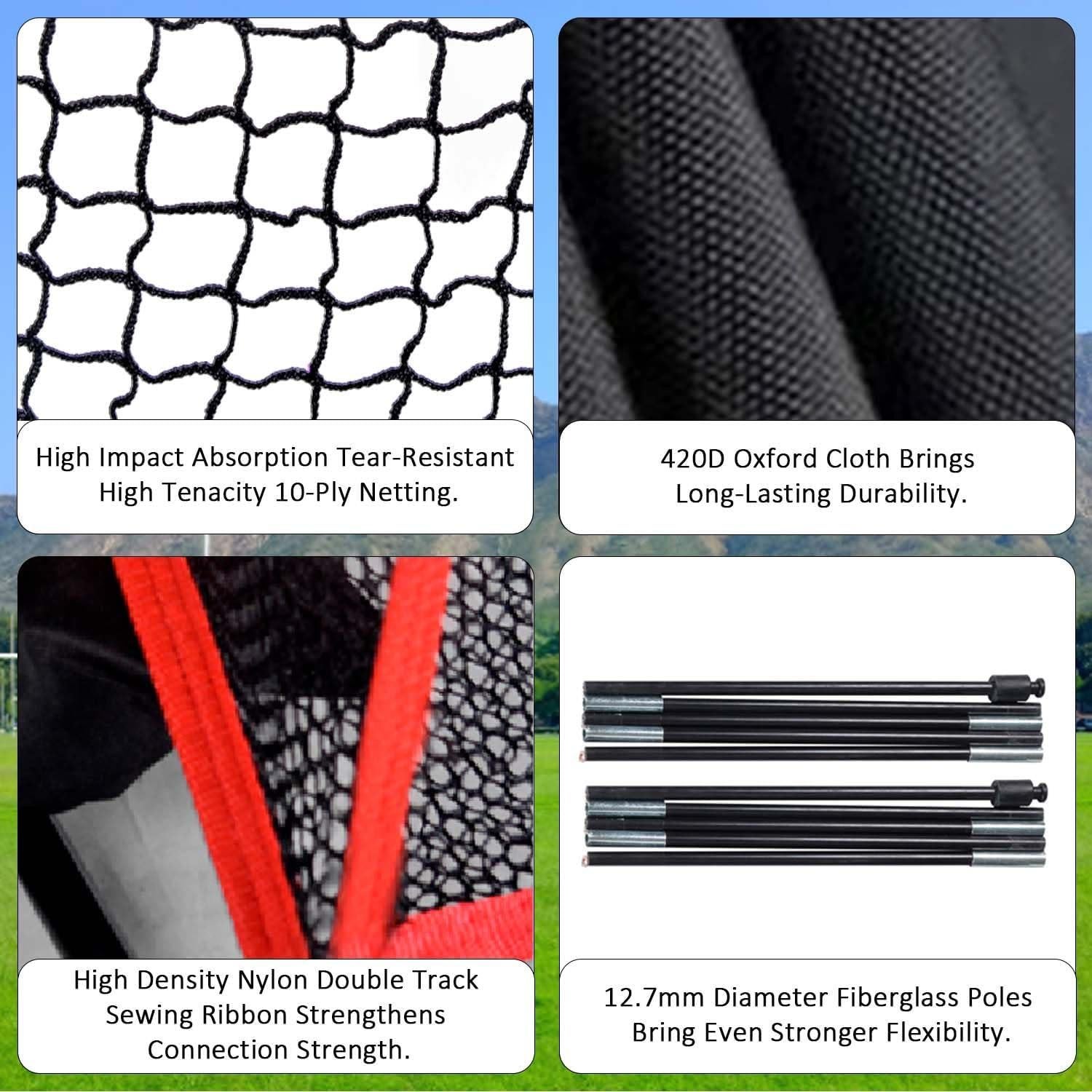 Red de Fútbol Gagalileo 6x6 pies (1.83x1.83m) con 3 Objetivos