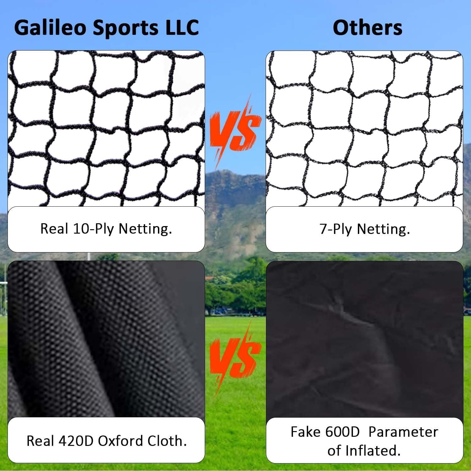 Red de Fútbol Gagalileo 6x6 pies (1.83x1.83m) con 3 Objetivos