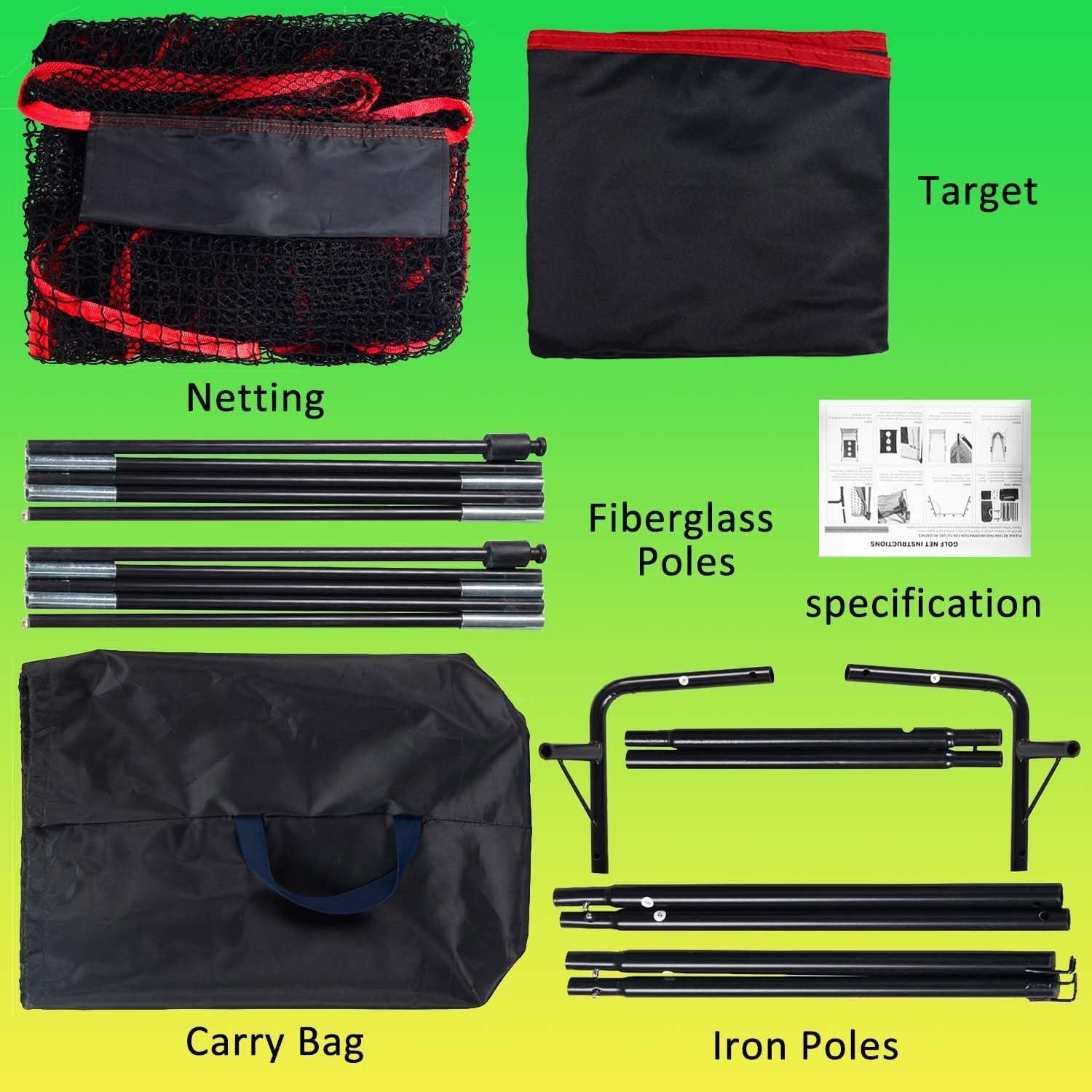 Red de Fútbol Gagalileo 6x6 pies (1.83x1.83m) con 3 Objetivos