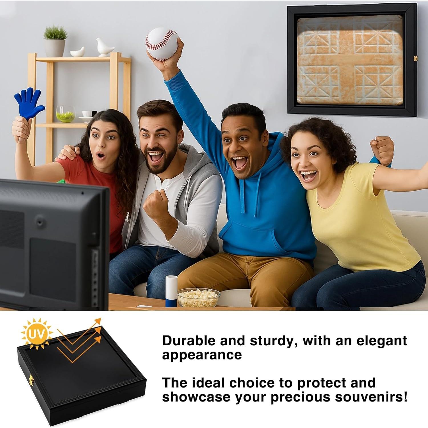 Exhibidor de Placa de Béisbol Colingmill JYI3873 con Protección UV