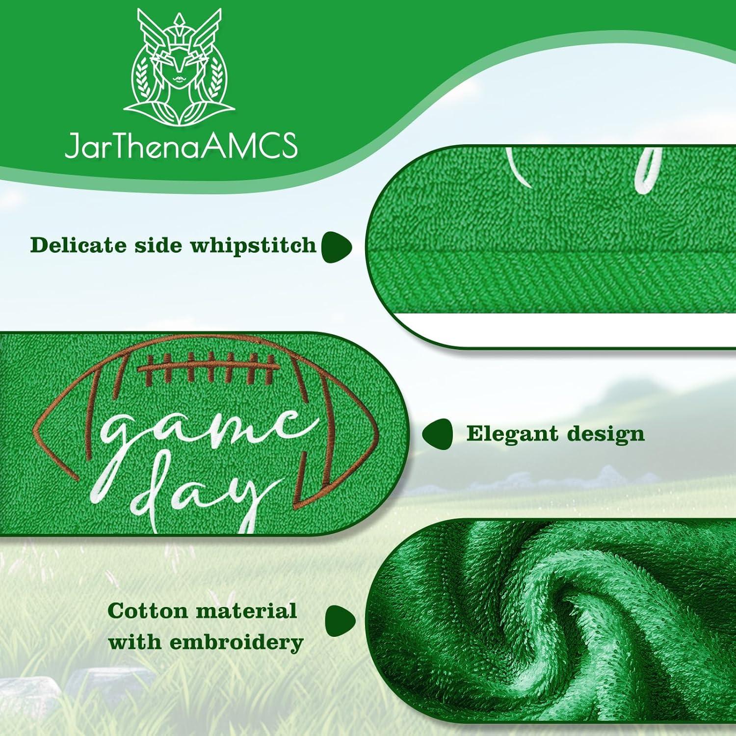 Set de 2 Toallas de Mano Bordadas de Fútbol JarThenaAMCS 75x35cm