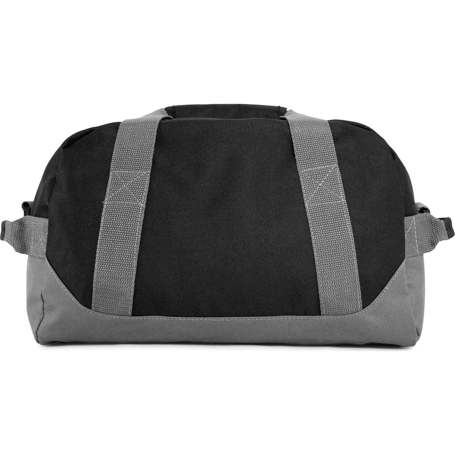 Bolsa de Viaje Pequeña DALIX 14" Doble Tono Negro Gris